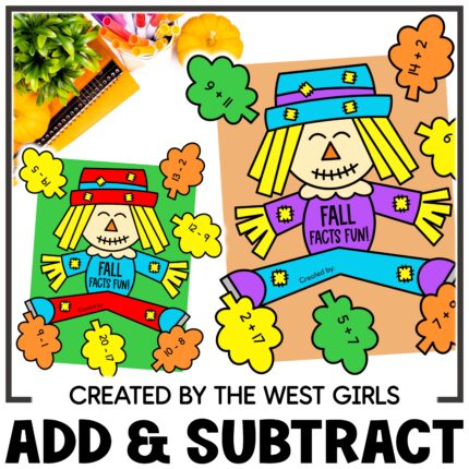 Mixed Addition and Subtraction Within 20 Math Facts to 20 October Math Craft