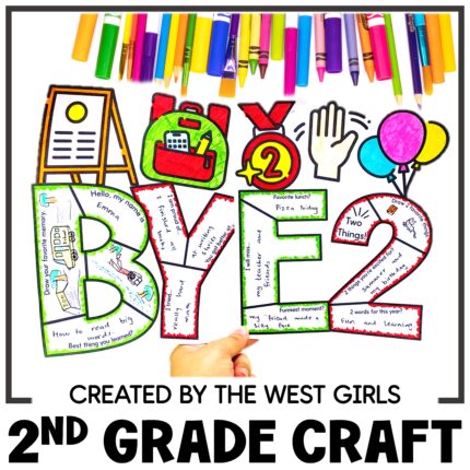 End of the Year Bulletin Board Craft Goodbye 2nd Second Grade Last Day of School