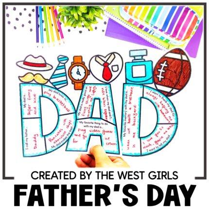 Fathers Day Craft All About my Dad Writing Bulletin Board Gift Ideas
