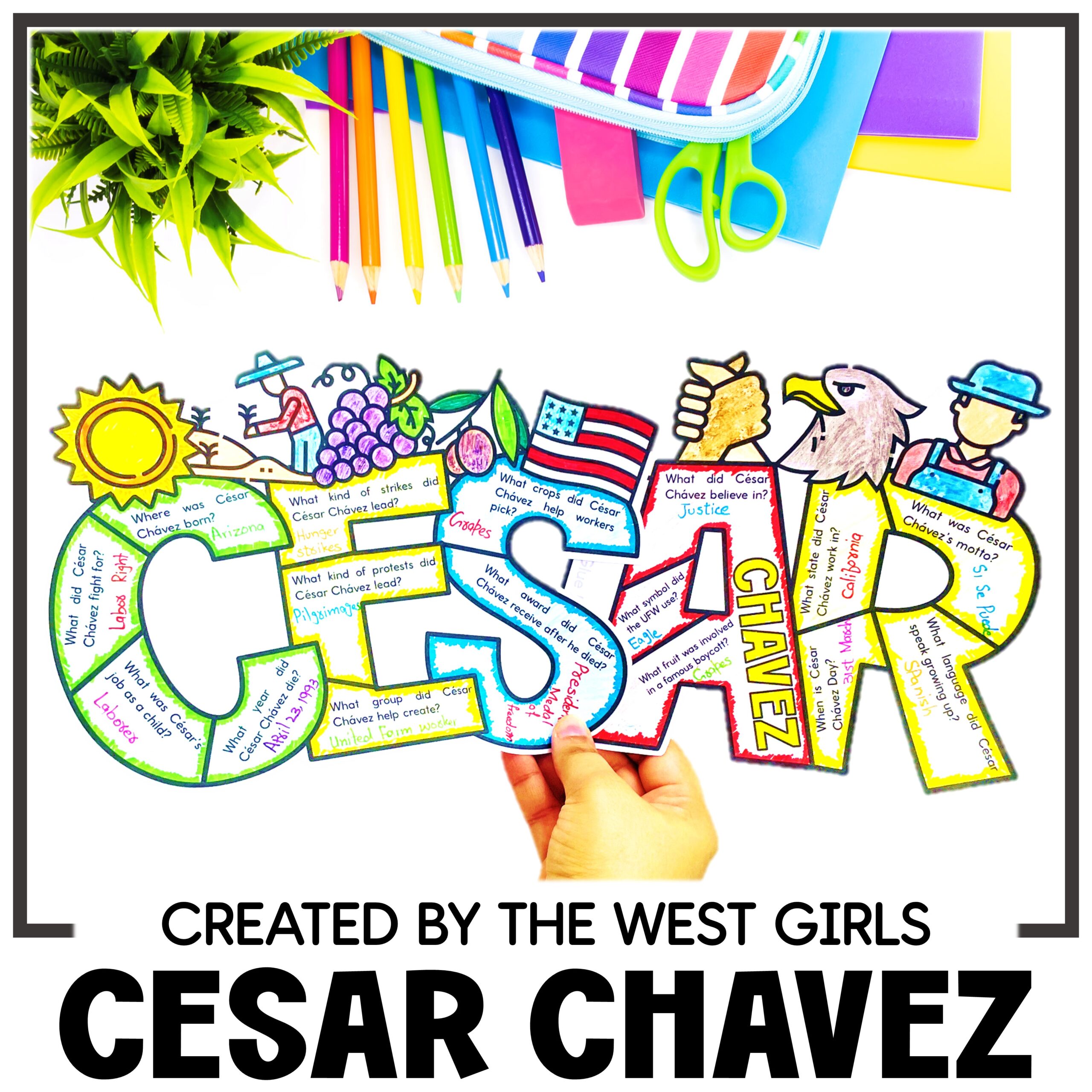 Sandra Cisneros Hispanic Heritage Month Craft Activities Art Project Lesson