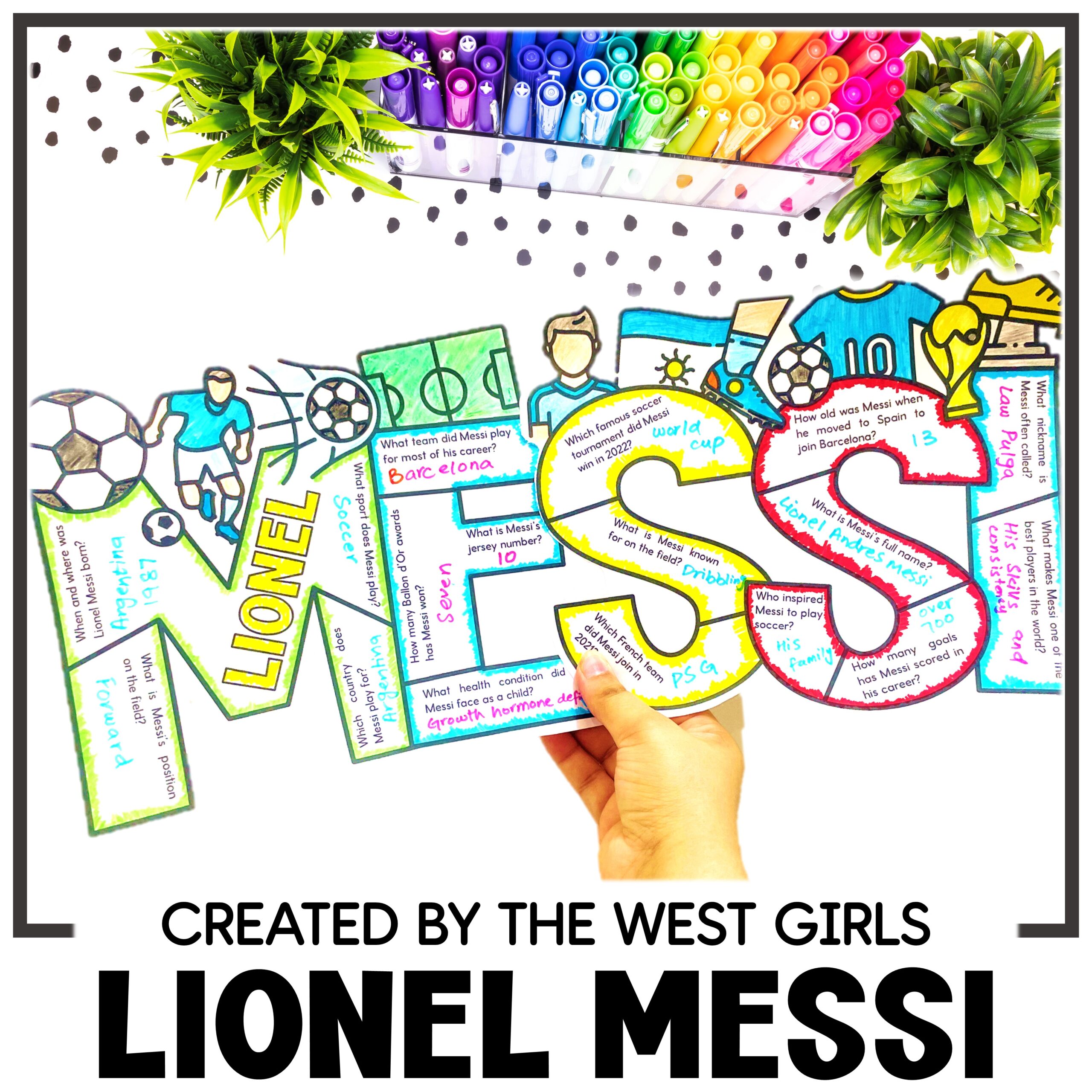 Hispanic Heritage Month Craft Activities Lionel Messi FallArt Projects 3rd Grade