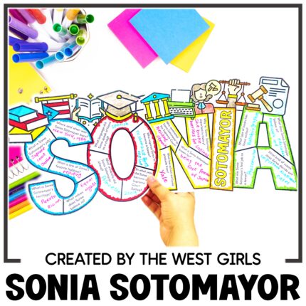 Hispanic Heritage Month Activities Art Lesson Project Sonia Sotomayor Craft