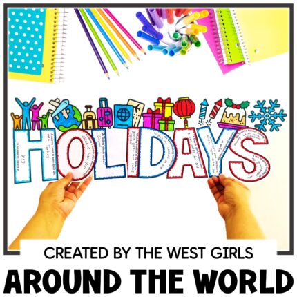 Holidays Around the World Writing Crafts Bulletin Board Second 4th Grade