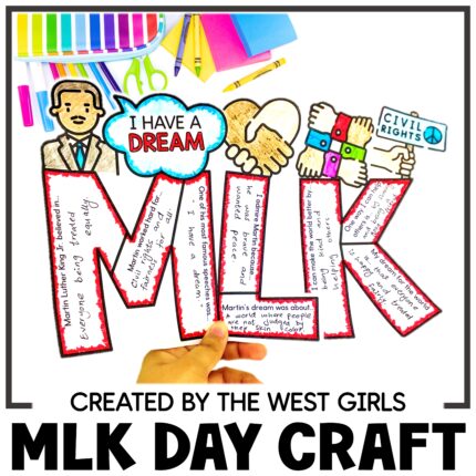 Martin Luther King Jr MLK Day Writing Craft Bulletin Boards Activities