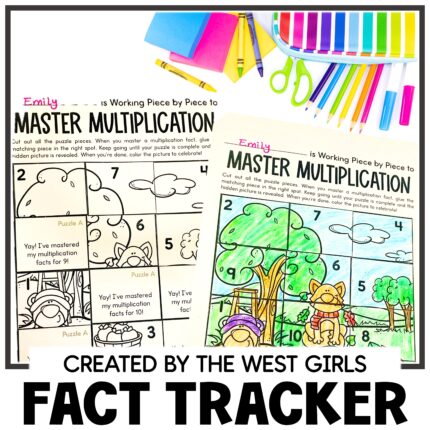 Multiplication Facts Fluency Practice Tracker Puzzle
