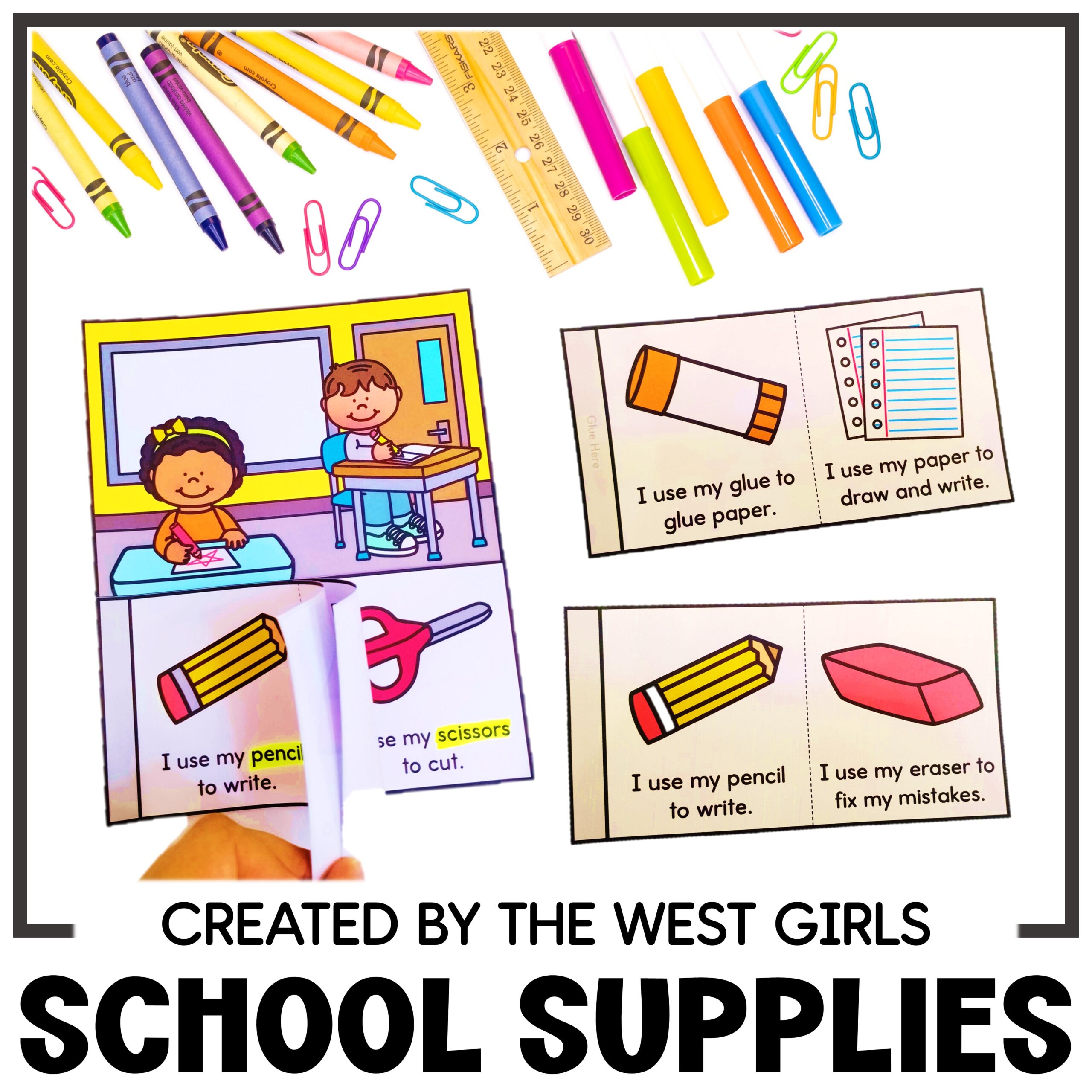 How to Use School Supplies Booklet Classroom Expectations
