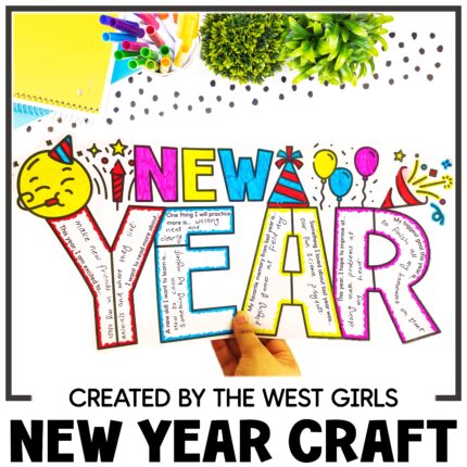 New Years 2025 Resolution Reflection Setting Goals New Year Craft Bulletin Board