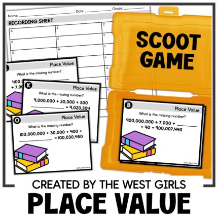 Place Value Scoot Expanded Form Practice 4th 5th Grade