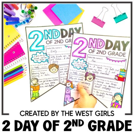 Second 2nd Day of 2nd Second Grade School Activities Bulletin Board