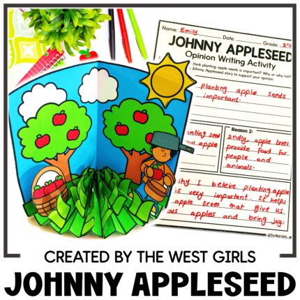 Johnny Appleseed Craft Activities Opinion Writing Prompts Fall 2nd 3rd Grade