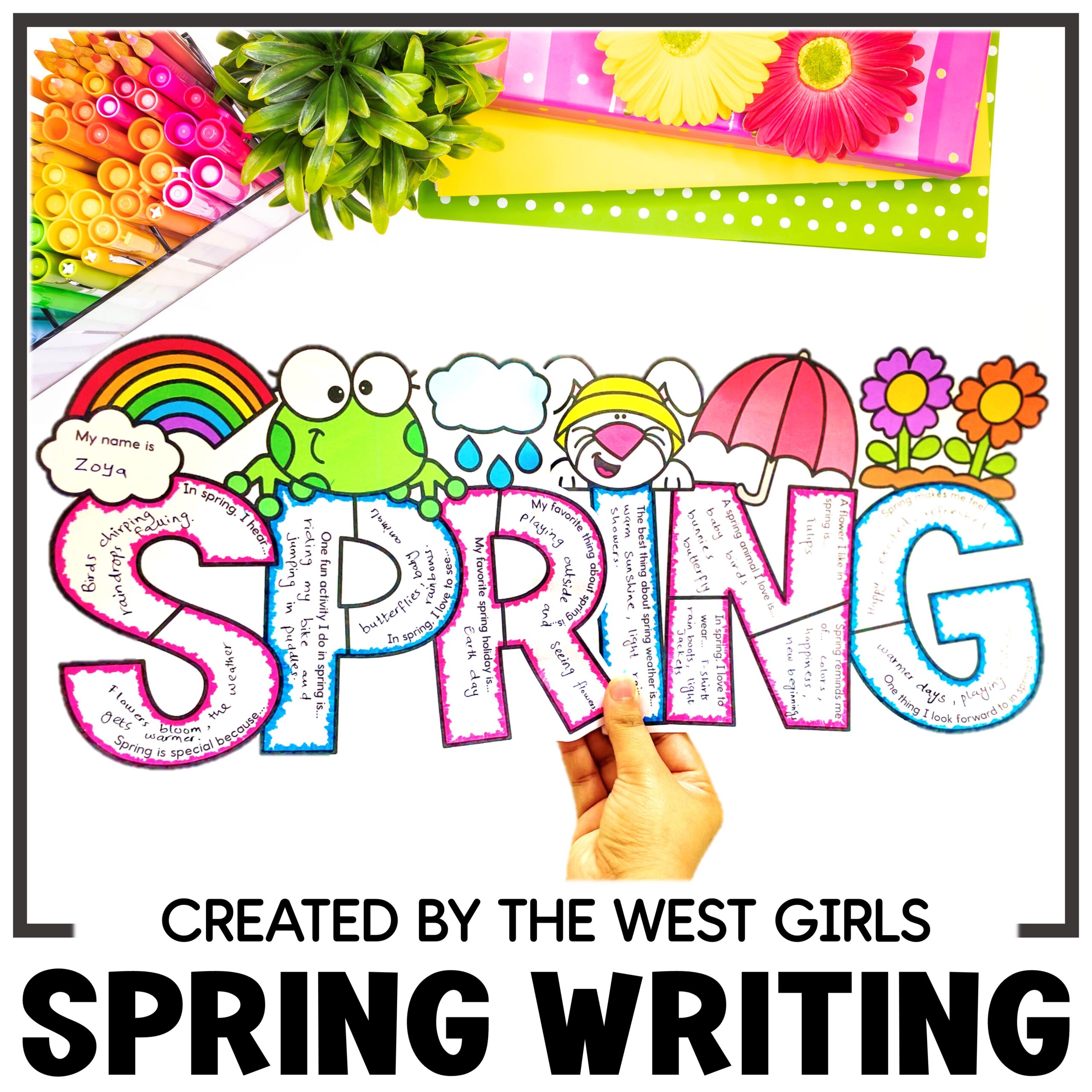 First Day of Spring Writing Craft Bulletin Board Ideas Craftivity Art Projects